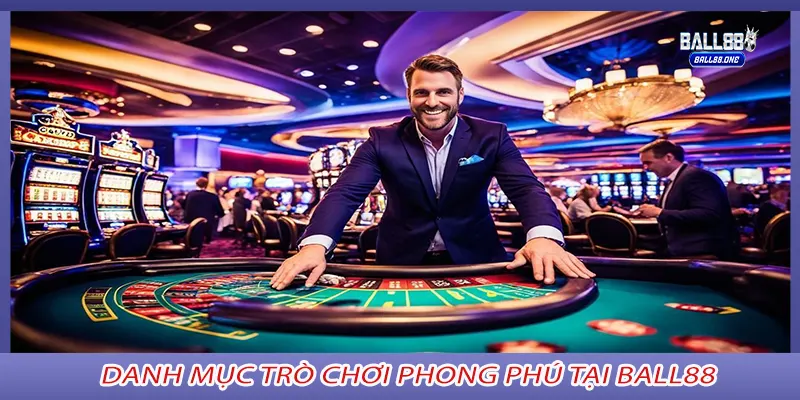 Danh mục trò chơi phong phú tại BALL88